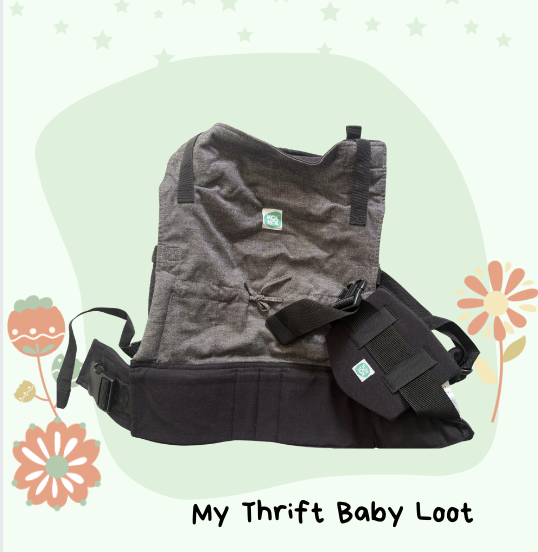 Preowned Kol Kol Adjustable Baby Carrier Charcoal